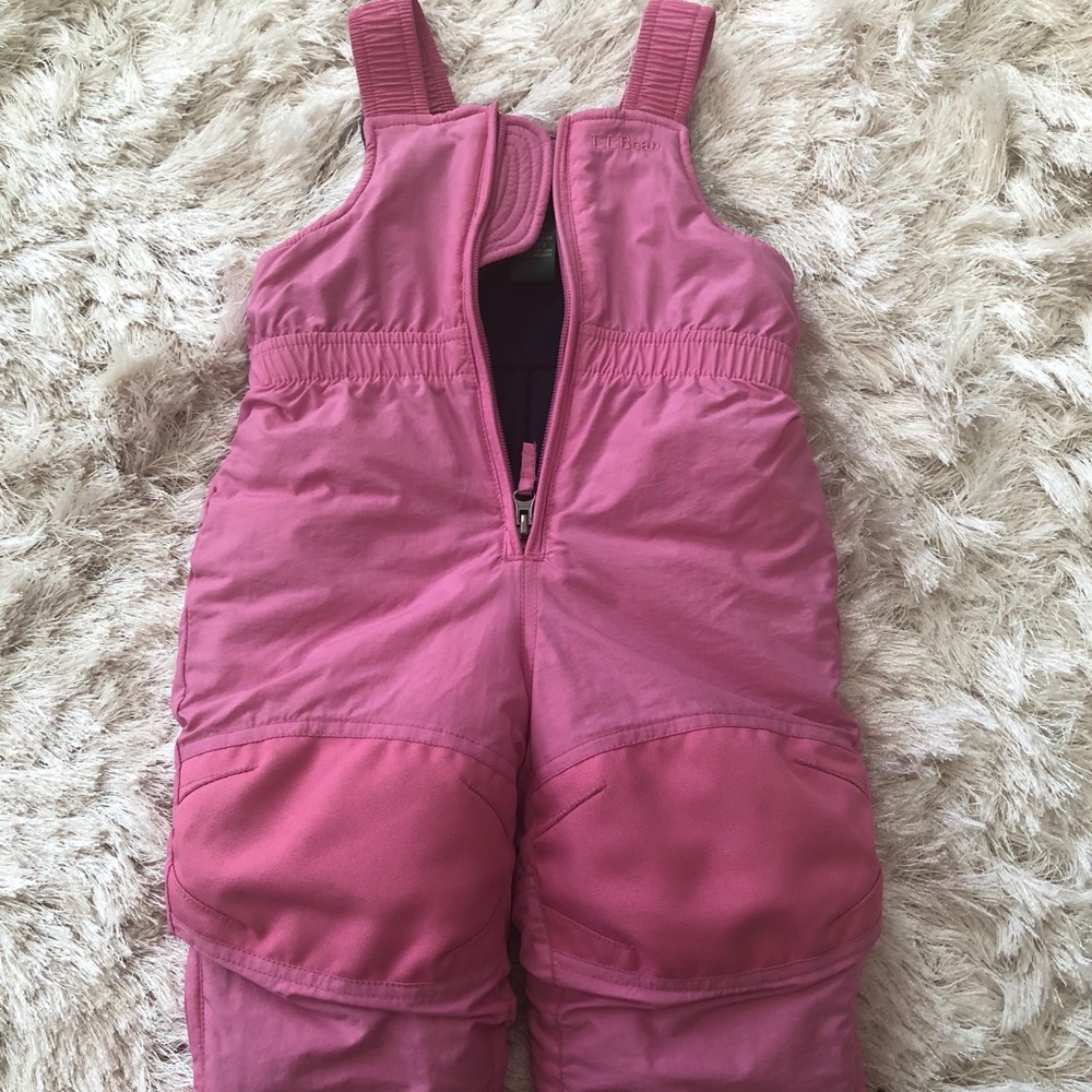 LL Bean snow pants.